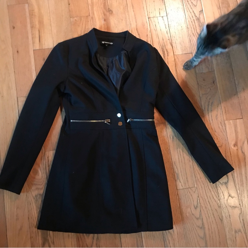 Against Nudity small black blazer suit jacket